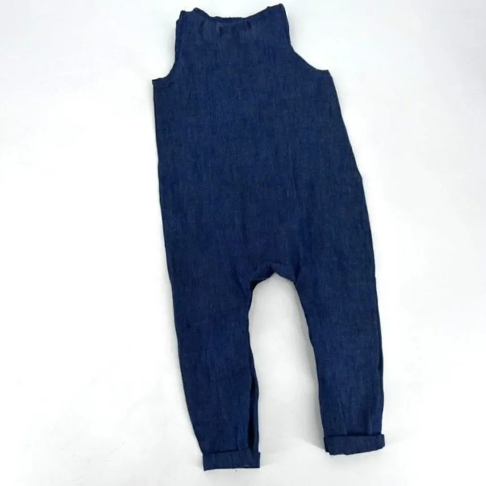 7 For All‎ Mankind Baby 7FAM Jumpsuit one Piece Chambray Lace Size 18 months